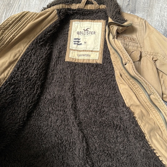 Men’s Hollister faux fur lined Military Utility Carpinteria Jacket - Picture 3 of 7